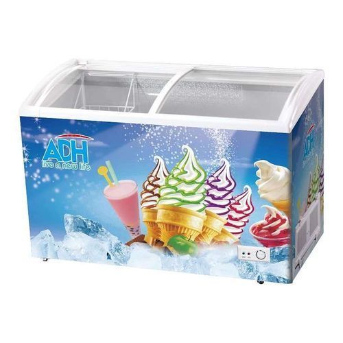 ADH 360 Litres Showcase Ice Cream Display Chest Freezer  Red