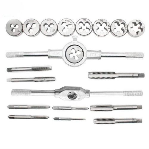 20pcs Metric Manual Screw Tap Screwdriver Bit Set M3-m12 Screw-thread Spanner With Box For Repair Tools