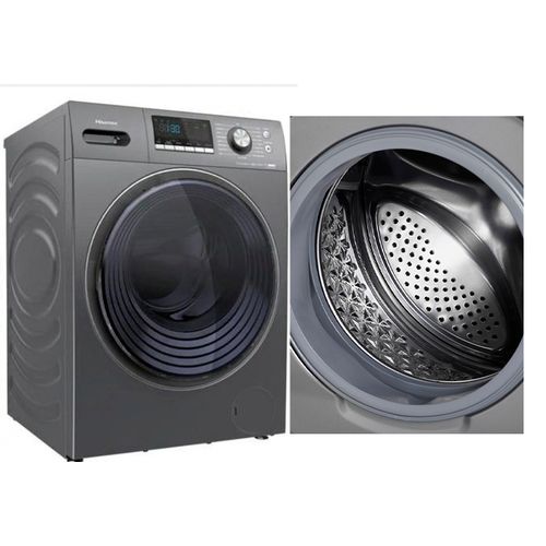 Hisense 10Kg Front Loading Washer And Dryer Machine - Silver,Grey