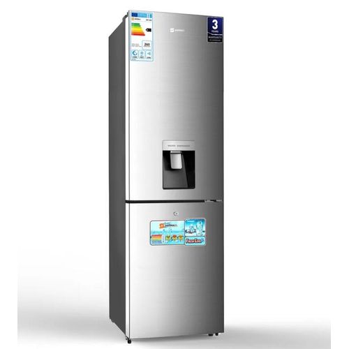 Sayona 345Litres Double Door Bottom Freezer With Dispenser &ndash; Silver