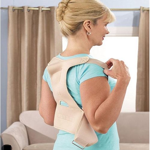 Royal Posture Back Corrector Pain Reliever, - Brown,
