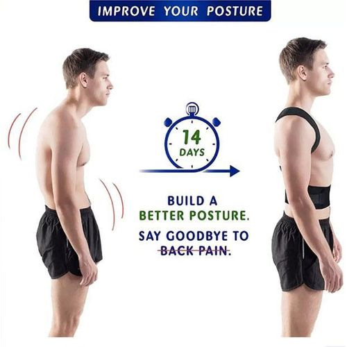Royal Posture Back Corrector Pain Reliever, - Brown,