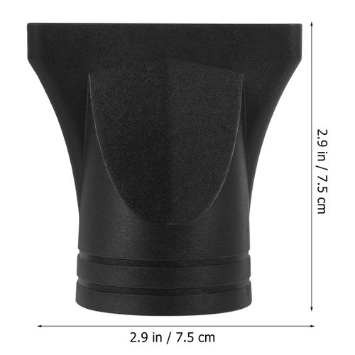 Hair Dryer Nozzle Attachment Concentrator Replacement Accessory Diffuser Blower Salon Tool-Black