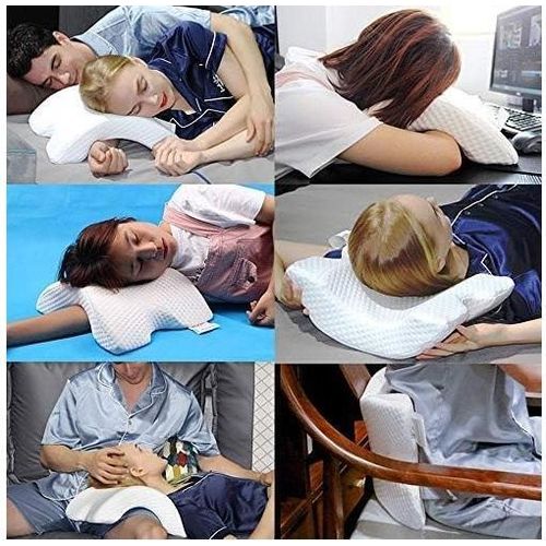 Arched Pillow, Romantic Couple Sleeping Pillow -White