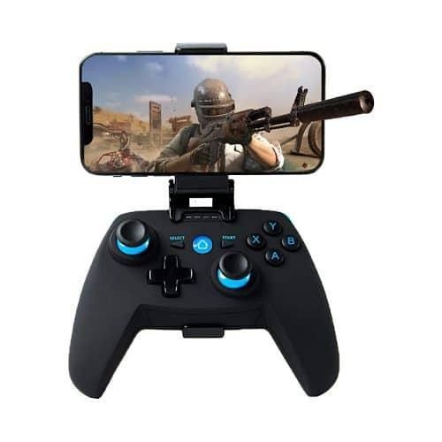 Wireless Programmable Game Controller Professional Gamepad for Phone/ Tablet/ PC/ PS/ VR/ TV/ Switch/ Drone etc., Gamepad Joystick Compatible with iPhone/ iOS/ Android/ Windows -Black