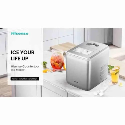 Dsp Electric Ice Maker Machine With 500Grams Ice Bucket 1.4 Liters Water Tank And Fast Ice Making Time-Multicolour
