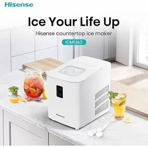Dsp Electric Ice Maker Machine With 500Grams Ice Bucket 1.4 Liters Water Tank And Fast Ice Making Time-Multicolour