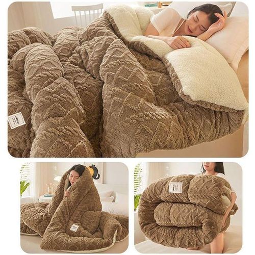 Fluffy Lamb Velvet Quilt