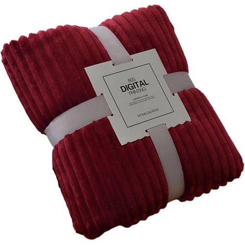 Throw On Blanket Maroon