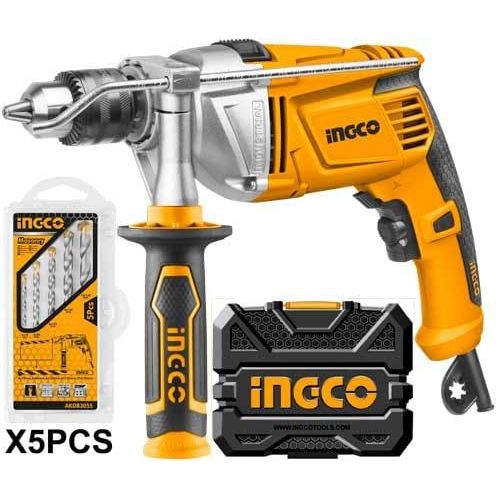 INGCO Impact Drill Voltage:220-240V~50/60Hz - Orange, Black
