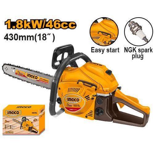 INGCO GCS5451811 - Gasoline Chain Saw - Orange