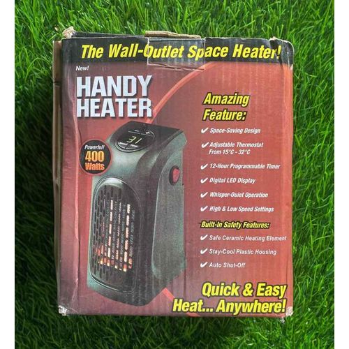 Handy Heater, Room Warmer With 12 Hour Programmable Timer,  - Black,