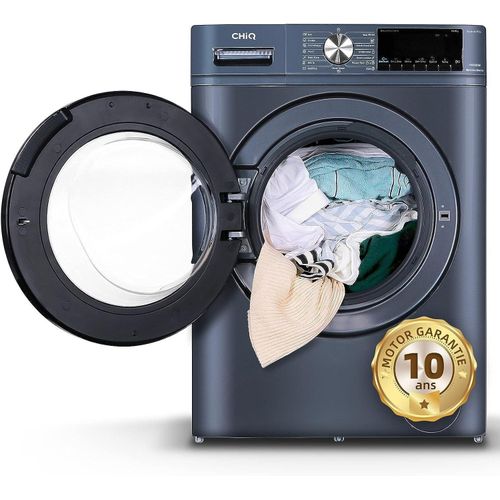 Chiq 10kg Front Load Washing Machine &ndash; CG100-14586BSK3, AI One touch with Quick wash Function, High Speed 1400 rpm, Counter Depth and Child lock,