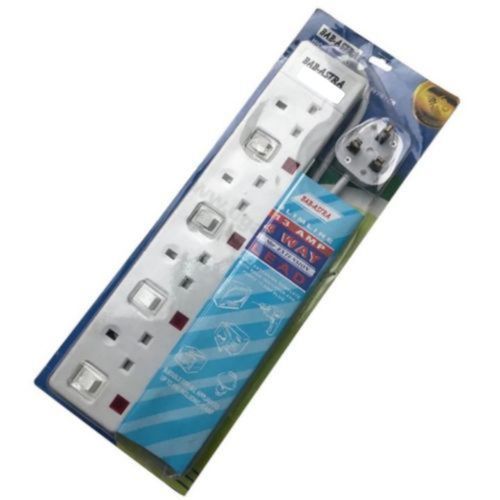 Astra 4-Way Power Extension Socket - White