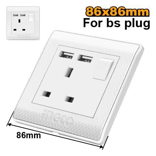 INGCO HESST0113AUS - Socket With Usb Outlet - Orange
