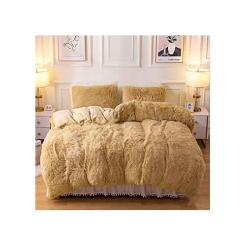 Plush Fluffy Duvet with 2 Pillowcases