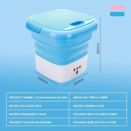 Portable Foldable Camping Mini Washing Machine With Touch Screen And Timer Reusable For Travel Apartmentsand Dormitory  Underwear Socks Personal Clothes Washer