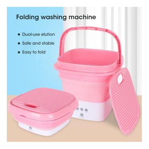 Portable Foldable Camping Mini Washing Machine With Touch Screen And Timer Reusable For Travel Apartmentsand Dormitory  Underwear Socks Personal Clothes Washer
