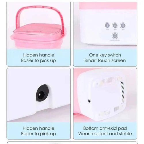 Portable Foldable Camping Mini Washing Machine With Touch Screen And Timer Reusable For Travel Apartmentsand Dormitory  Underwear Socks Personal Clothes Washer