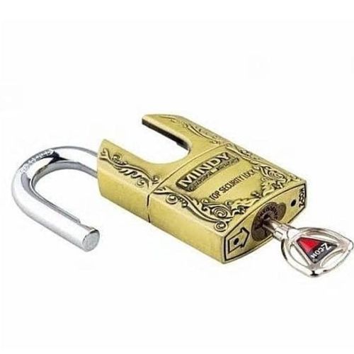 Mindy Secure Padlock-Made Of Steel - Golden