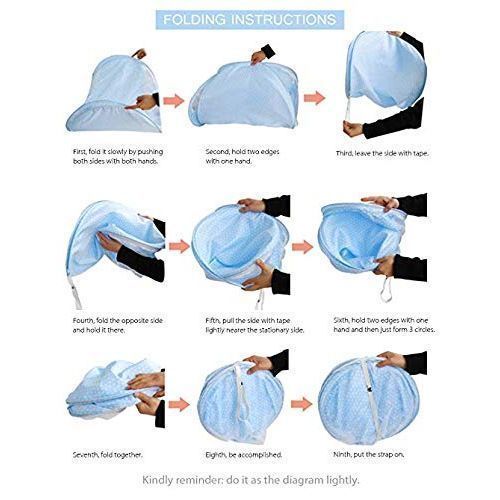 Happy Baby Portable Baby Travel, Bed With Mosquito Net - Blue