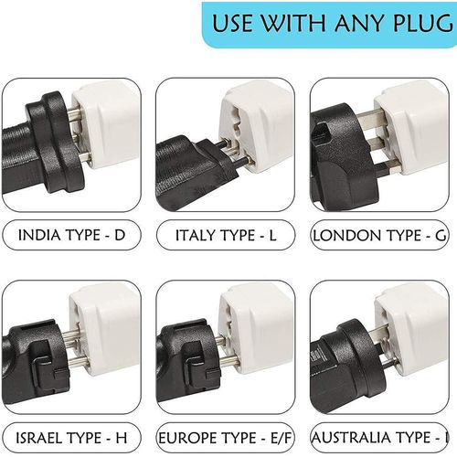 1 Piece Of UK Plug Adapter 3 Pin Universal Adapter Travel Adapter China Converter EU Socket To UK Plug- White