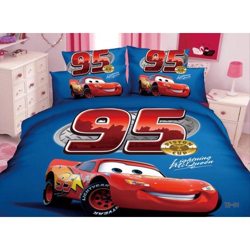 3PCs Kids duvet MCqueen Themed-Blue