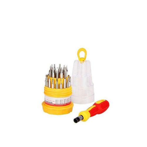 31 Pack Magnetic Screw Driver Precision Tool Kit Set - Multicolours