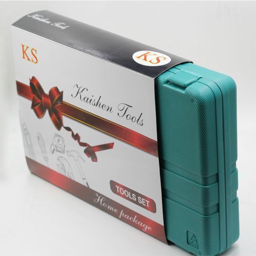 Portable Household Repair Tool Box Kit - Multicolour