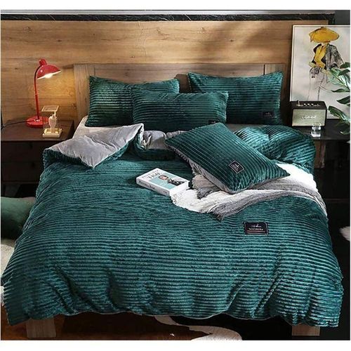 4 Pieces Bedding Set, Duvet Green