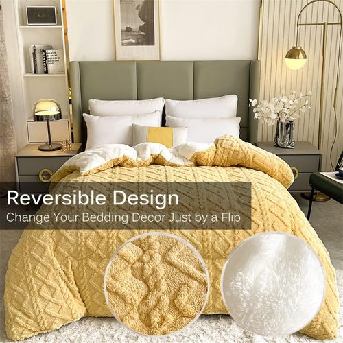 Fluffy Lamb Velvet Quilt Green