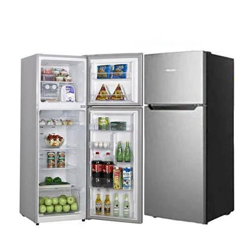Hisense 328L Double Door Refrigerator - Silver