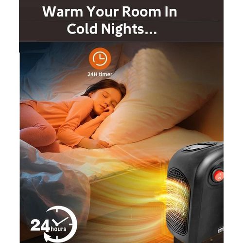 Electric House Warmer, Pure Warmth With 12 Hour Programmable Timer,  - Black,