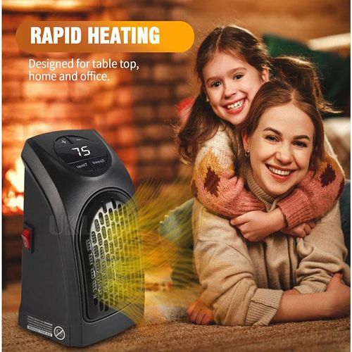 Electric House Warmer, Pure Warmth With 12 Hour Programmable Timer,  - Black,