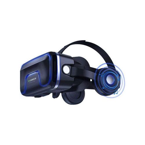 VR SHINECON 3D Glasses Virtual Reality Headset for iPhone Android Smartphone Smart Phone Goggles Lunette Set, Color May Vary.