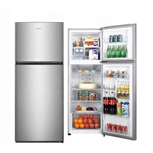 Hisense Top Freezer Double Door Refrigerator, 200L - Silver
