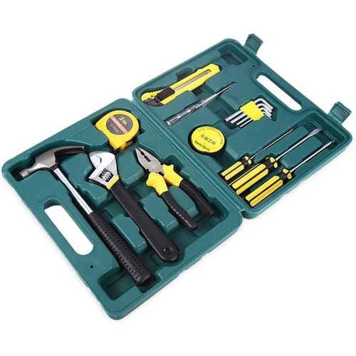 Portable Home Repair Toolbox Kit - Multicolour