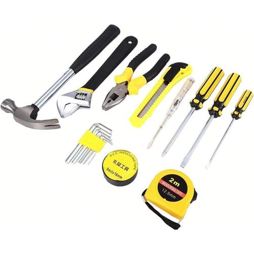 Portable Home Repair Toolbox Kit - Multicolour