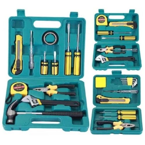 Portable Home Repair Toolbox Kit - Multicolour