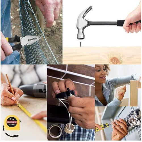 Portable Home Repair Toolbox Kit - Multicolour