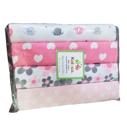 Generic Xim 4Pack Baby Bed Sheets - Multicolour