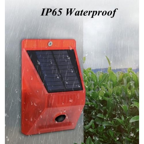 Solar Powered Infrared PIR Motion sensor Detector mini Alarm Loud Alarm Standalone mini alarm system