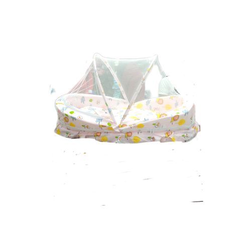 2 In 1 Baby Bed, Polka Net - Multicolour