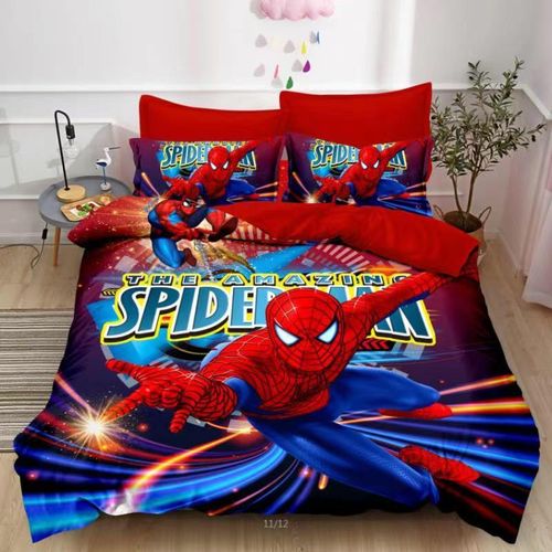 Spiderman Themed Kids Duvet set-Multicolor