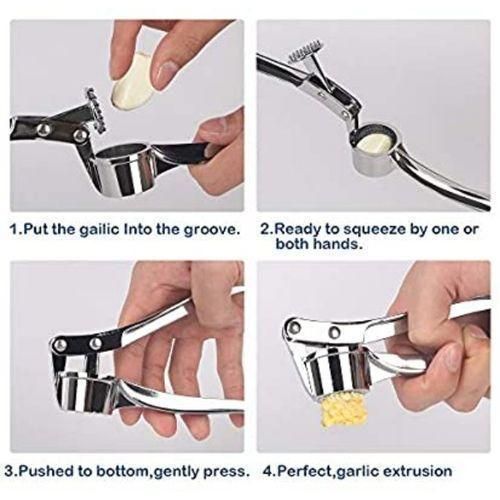 Other Stainless Steel Garlic Press - Silver