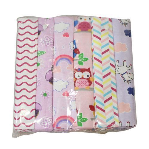 6pc Baby Shawl Receiver Sheets  - Multi-Colour