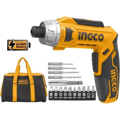 INGCO Cordless screwdriver Voltage:8V - Orange/Black