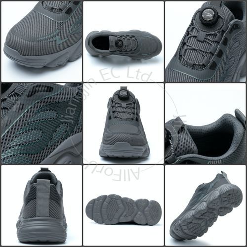 Safety Shoes Steel Toe Work Boots Breathable Fabric Upper