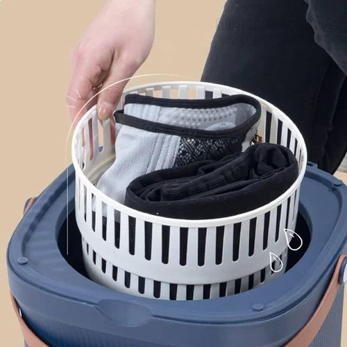Boma Mini Portable 12L washing machines IPX4 waterproof automatic waterproof Travel washing machine washing machine washer brassiere- Multicolor