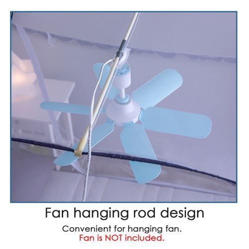 Folding Home Mosquito Net Tent Canopy White, Skirting Color may vary